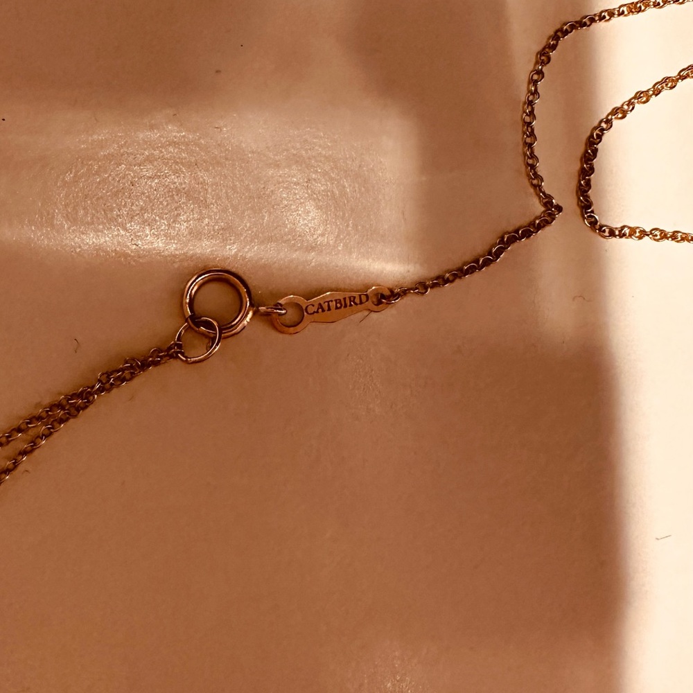 Catbird Sleeping Beauty 14K Rose Gold Necklace - Picture 11 of 14